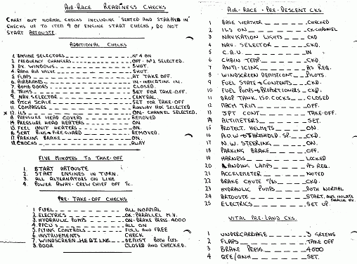 aircraft readiness checks